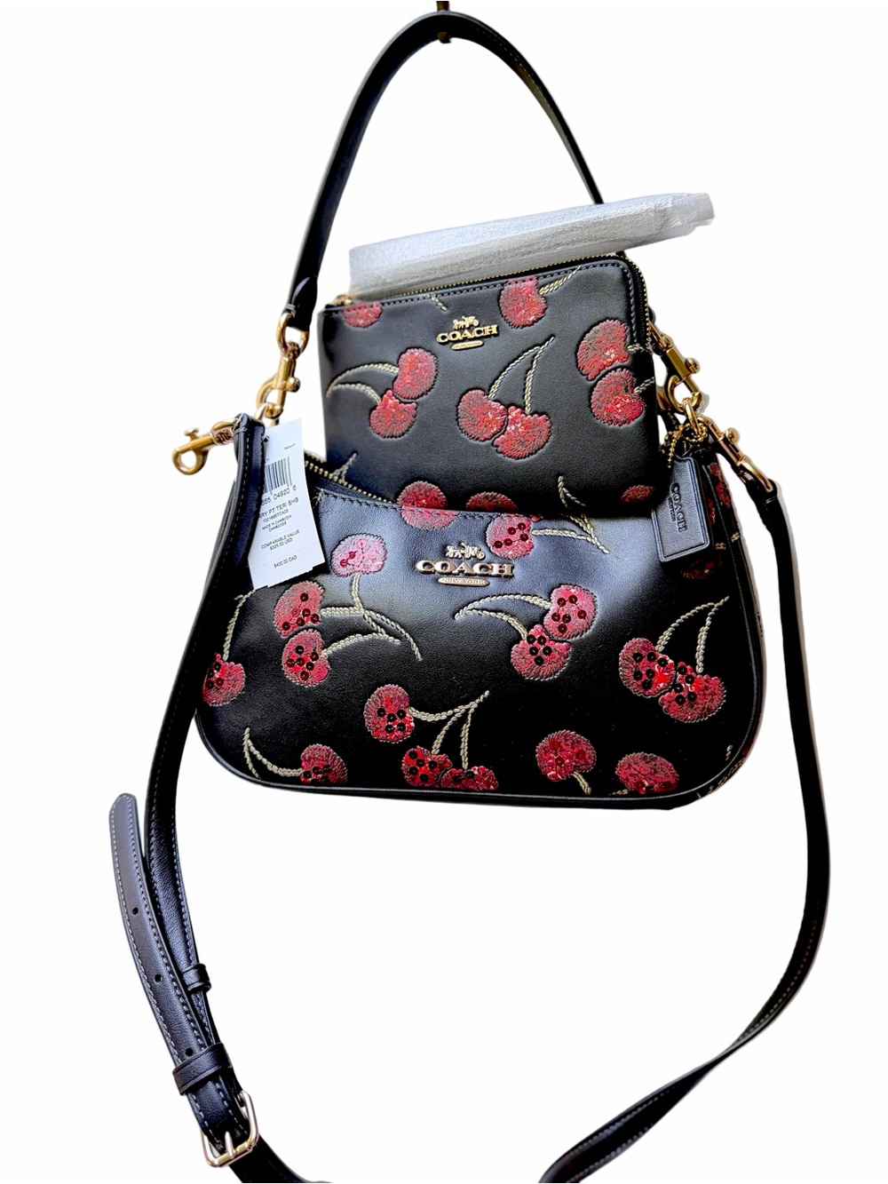 Coach bag + wristlet Black Cherry Teri bag